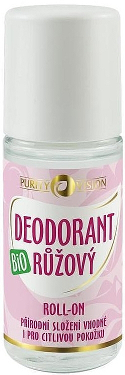 Rose Water Roll-On Deodorant - Purity Vision Bio — photo N1