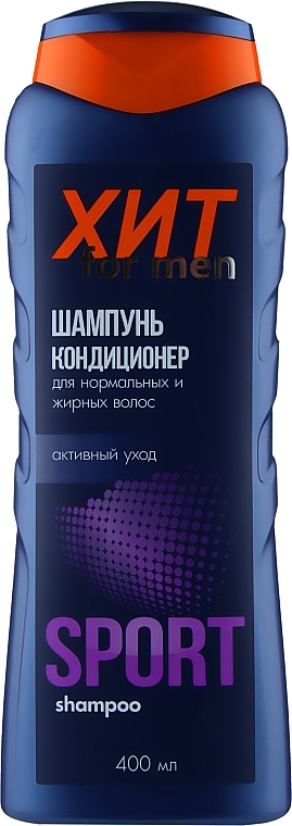 Men Shampoo & Conditioner for Normal & Oily Hair "Hit" - Aromat — photo N6