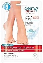 Fragrances, Perfumes, Cosmetics Regenerating Foot Compress-Mask - Dermo Pharma Skin Repair Expert S.O.S. Regenerating Foot Mask