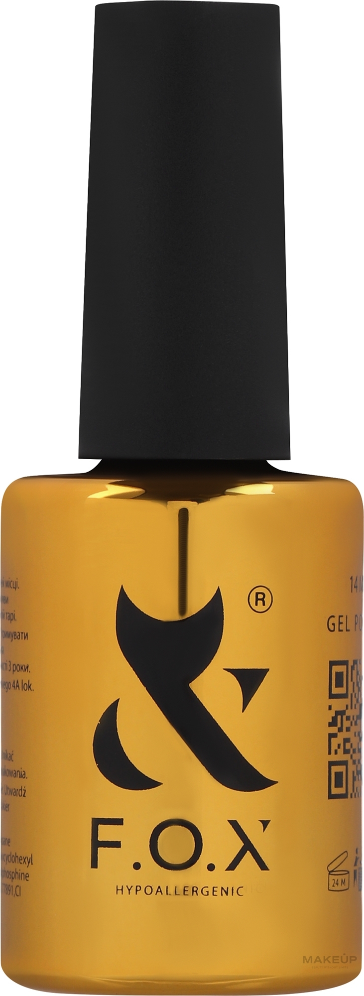 UV Top Coat - F.O.X Top Coat — photo 14 ml