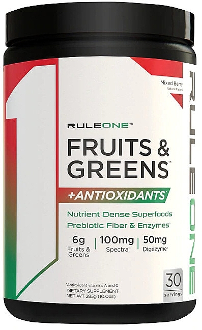 Dietary Supplement - Rule One Fruits & Greens +Antioxidant — photo N1