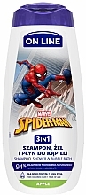 Fragrances, Perfumes, Cosmetics 3-in-1 Shower Gel-Shampoo with Apple Scent - On Line Kids Disney Spiderman