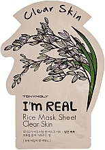 Fragrances, Perfumes, Cosmetics Facial Sheet Mask - Tony Moly I'm Real Rice Mask Sheet