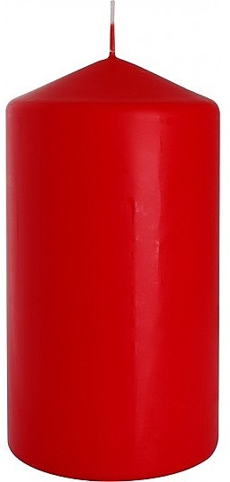 Cylindrical Candle 80x150 mm, red - Bispol — photo N1