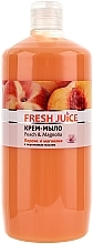 Peach Oil Cream Soap "Peach & Magnolia" - Fresh Juice Peach & Magnolia — photo N1