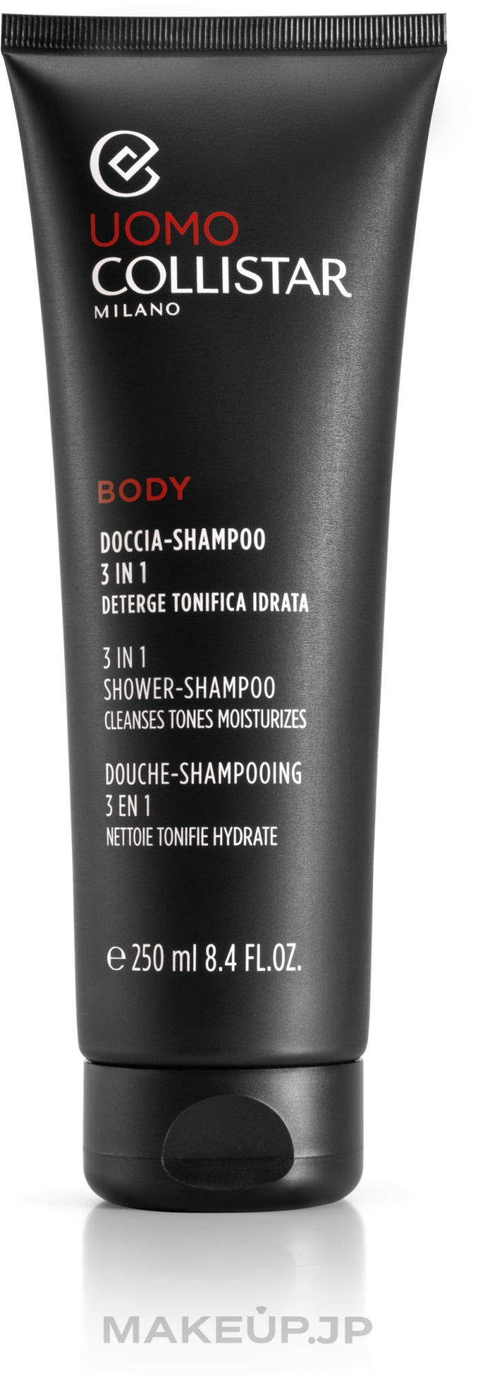 Shampoo-Shower Gel for Men 3-in-1 - Collistar Linea Uomo Doccia-shampoo 3 in 1 — photo 250 ml