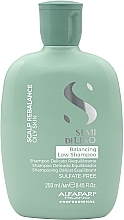 Oily Scalp Shampoo - Alfaparf Semi Di Lino Scalp Rebalance Balancing Low Shampoo — photo N1