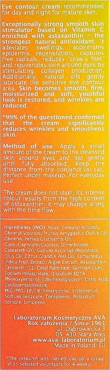 Vitamin C Eye Cream - Ava Laboratorium C+ Strategy Smooth Skin Stimulator Eye Contour Cream — photo N3