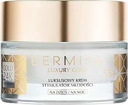 Youth Stimulant Face Cream - Dermika Luxury Gold 24K Total Benefit 55+ — photo N3