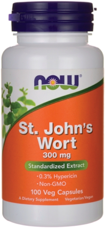 Dietary Supplement 'St. John's Wort Extract', 300 mg, 100 capsules - Now Foods St. Johns Wort — photo N9