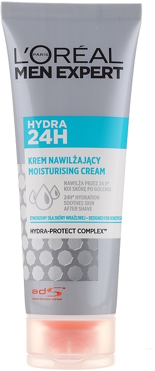 After Shave Cream "Hydra Sensitive" - L'Oreal Paris Men Expert Hydra 24H — photo N2