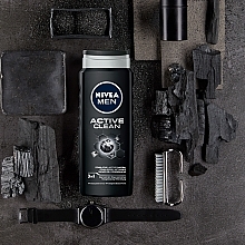 Shower Gel "Coal Power" - NIVEA Men Active Clean Shower Gel — photo N4