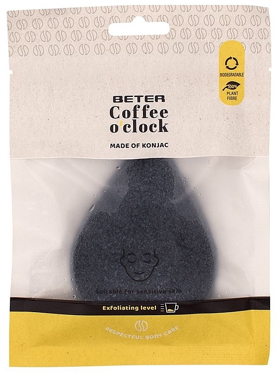 Multi-Purpose Face Sponge - Beter Coffee O`clock Konjac Facial Sponge — photo N1