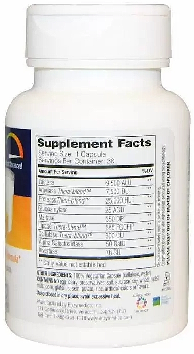 Food Supplement 'Enzymes for Lactose Digestion' - Enzymedica Lypo Gold — photo N2
