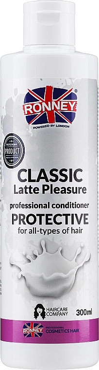 Hair Conditioner - Ronney Professional Classic Latte Pleasure Protective Conditioner — photo N3