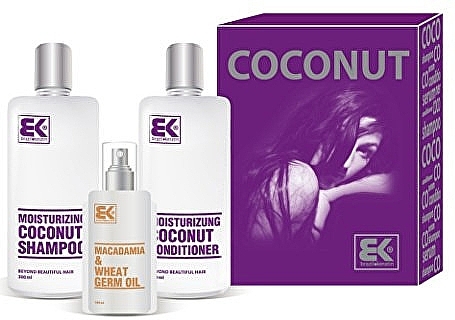 Set - Brazil Keratin Coconut Set (sch/300ml + cond/300ml + oil/100ml) — photo N3