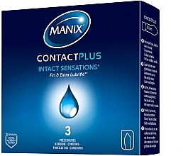 Condoms, 3 pcs - Manix Contact Plus — photo N1