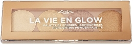 Fragrances, Perfumes, Cosmetics Highlighter Palette - L'Oreal Paris La Vie En Glow Highlighting Powder Palette