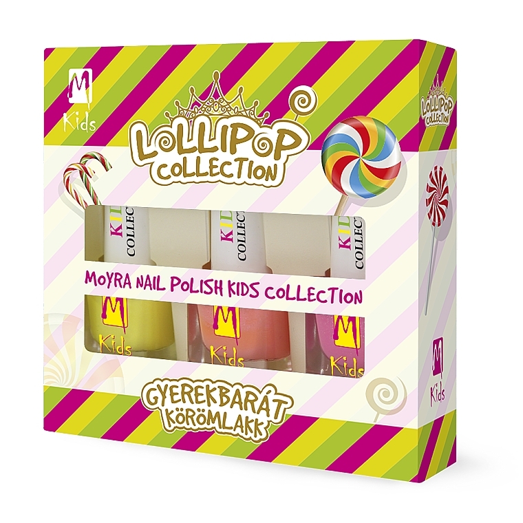 Nail Polish Set - Moyra Kids Effect Nail Polish Lollipop Collection (3x7ml) — photo N1