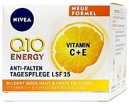 Fragrances, Perfumes, Cosmetics Anti-Wrinkle Day Cream - Nivea Visage Q 10 Energy Day Cream SPF15