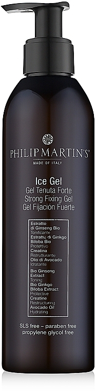 Strong Hold Cooling Hair Gel - Philip Martin's Ice Gel Tenuta Forte — photo N4