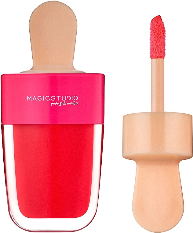 Brush Lip Gloss "Ice Cream", red - Martinelia — photo N1