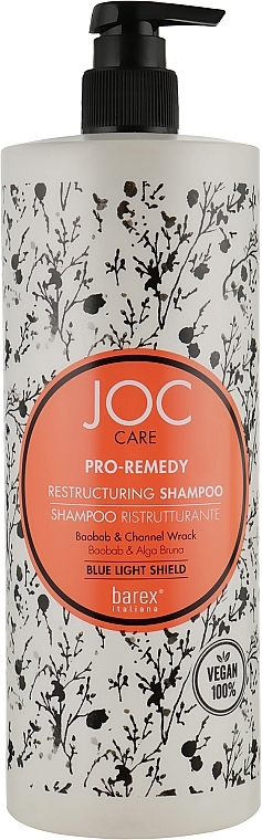 Restructuring Shampoo for Damaged Hair - Barex Italiana Joc Care Shampoo — photo N2