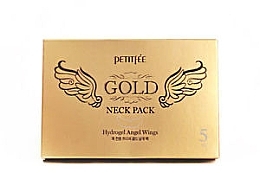 Neck Hydrogel Mask with Placenta - Petitfee & Koelf "HYDROGEL ANGEL WINGS" Gold Neck Pack — photo N13