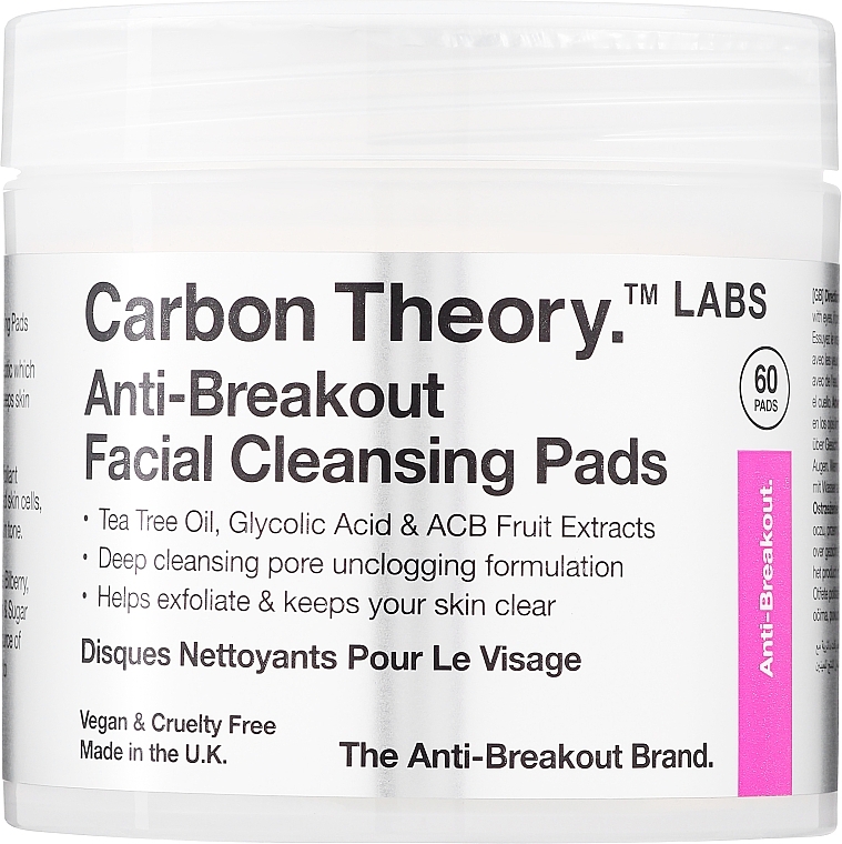 GIFT! Tea Tree Oil Face Cleansing Pads - Carbon Theory Cleansing Pads Tea Tree Oil — photo N1