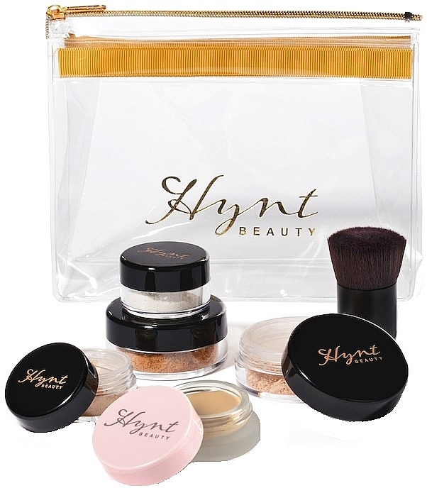 Set - Hynt Beauty Discovery Kit Fair (powder/2x2,5g + conc/6g + finish/powder/1g + boost/powder/1g + brush + bag) — photo N2