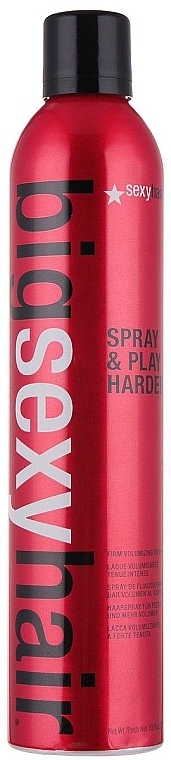 Volumizing Hairspray - SexyHair BigSexyHair Spray & Play Harder Firm Volumizing Hairspray — photo N2