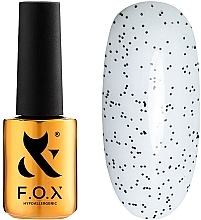 Top Coat with Black Drops - F.O.X Top Dot Black — photo N2