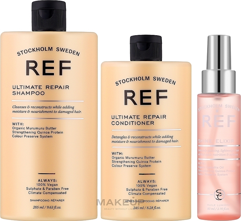 Set - REF Ultimate Repair Gift Box (shm/285ml+cond/245ml+elixir/80ml) — photo N2