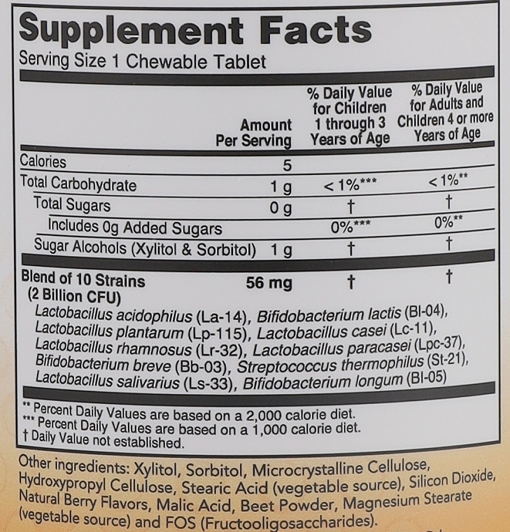 Kids Probiotic "Acidophilus". berry taste - Now Foods Berry Dophilus — photo N7