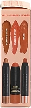 セット - Nudestix Mini Sunset ヌードきっと (ブラシ/1.8g + l/バーム/2.5g + e/ペン/2.5g) — photo N2