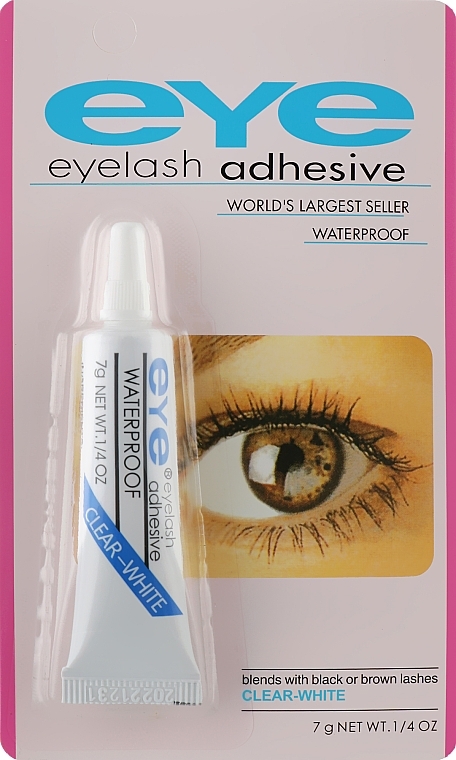 Professional Latex Glue for False Lashes, transparent - Veronni — photo N1