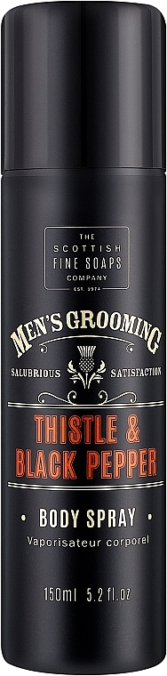 Scottish Fine Soaps Men’s Grooming Thistle & Black Pepper - Body Mist — photo N1