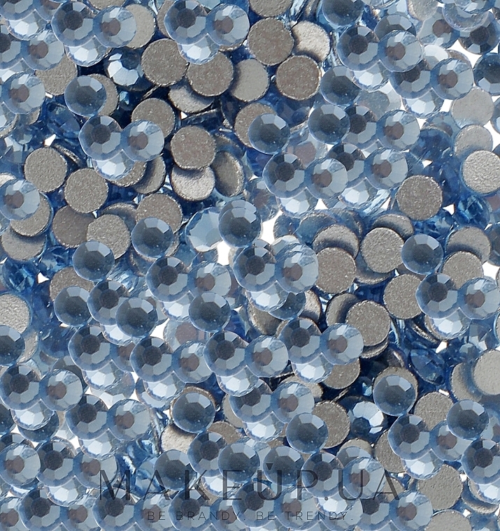 Decorative Nail Crystals 'Light Sapphire', size SS 04, 200 pieces - Kodi Professional — photo N1