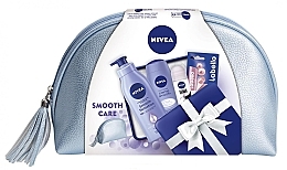 Fragrances, Perfumes, Cosmetics Set - NIVEA Smooth Care 2018 (sh/gel/250ml + b/lot/400ml + deo/50ml + l/bal/4.8g + bag)