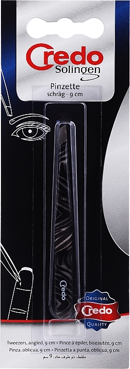 Tweezers, zebra - Credo Solingen 9cm — photo N2