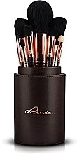 Makeup Brush Set, 15 pcs - Luvia Cosmetics Golden Queen Brush Set — photo N5