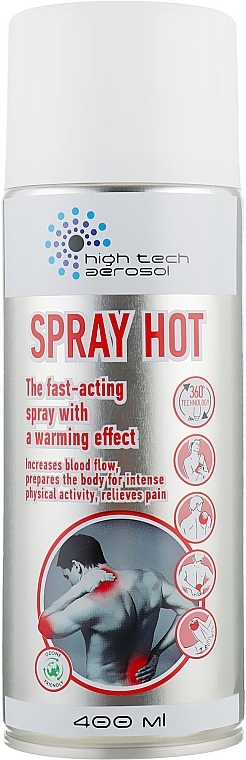 Warming Body Spray - High Tech Aerosol Spray Hot — photo N3