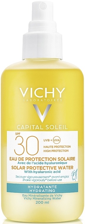 Sunscreen Spray - Vichy Ideal Soleil Solar Protective Hydrating Water SPF 30 — photo N1