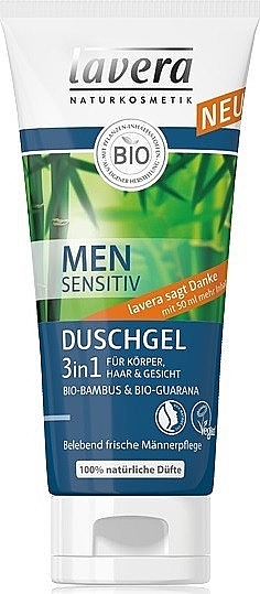 Shower Gel 3 in 1 - Lavera Men Sensitiv Shower Gel 3 in 1 — photo N1