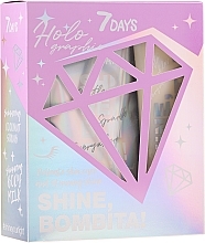 Fragrances, Perfumes, Cosmetics Set - 7 Days Shine, Bombita! Holographic (scr/200g + b/milk/150ml) (200 g)