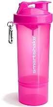 Shaker, 500 ml - SmartShake Slim Pink — photo N1