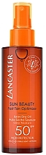 Fragrances, Perfumes, Cosmetics Dry Tanning Oil - Lancaster Sun Beauty Fast Tan Optimizer Satin Dry Oil SPF50