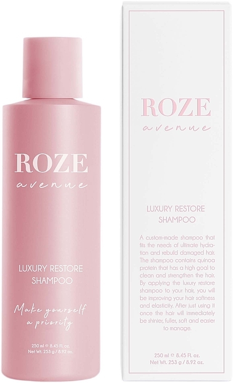 Luxurious regenerating hair shampoo - Roze Avenue Luxury Restore Shampoo — photo N3