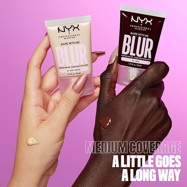 Foundation - NYX Professional Makeup Bare With Me Blur Tint Foundation — photo N25