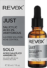 2% Salicylic Acid Face & Neck Peel - Revox Just Salicylic Acid 2% Anhydrous — photo N2